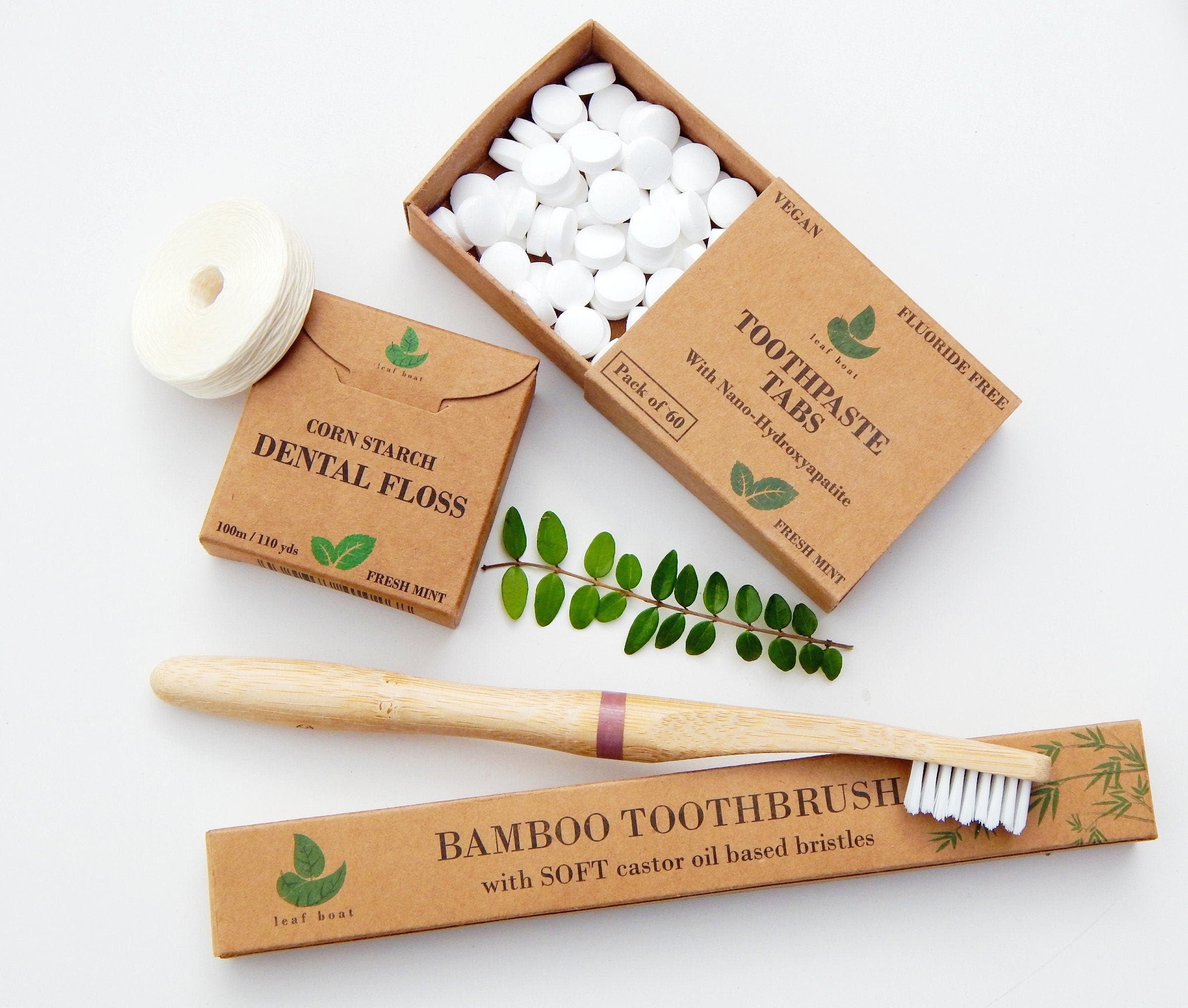 Toothpaste Tablets/ Dental Set / Bamboo Toothbrush / Dental Etsy
