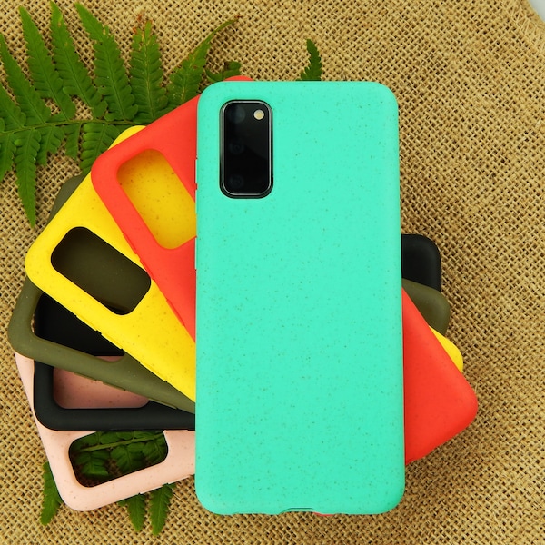 Biodegradable phone case for Samsung S10 S20 S21 S22 S23 A12 A13 A14 A53 A54 Note 10 20 Plus Ultra / Made from Wheat Straw / Compostable