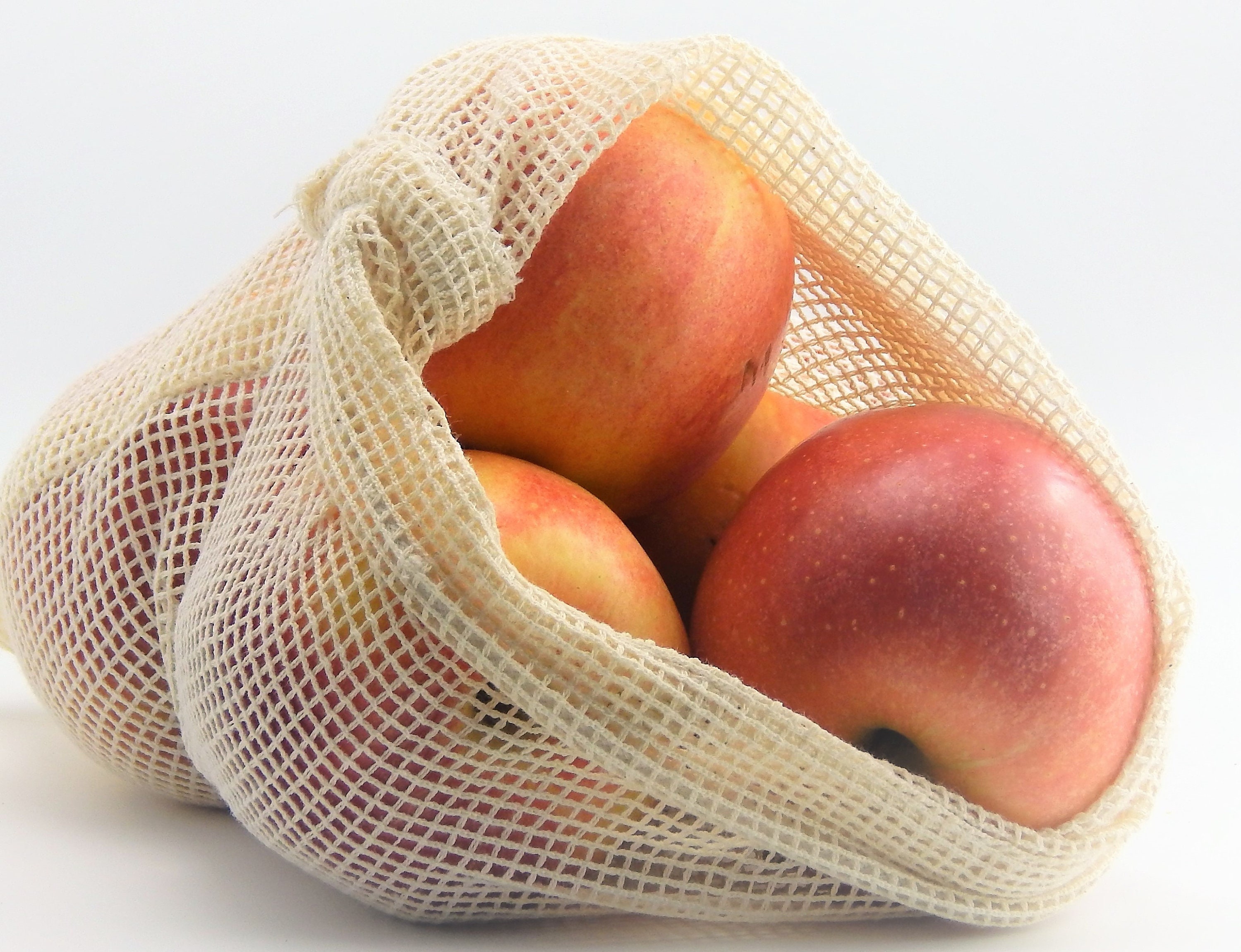 Reusable Cotton Produce Bags / Organic Cotton Mesh / Grocery Etsy UK