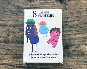 Jeu de 8 familles des émotions- Découvre les émotions en t'amusant