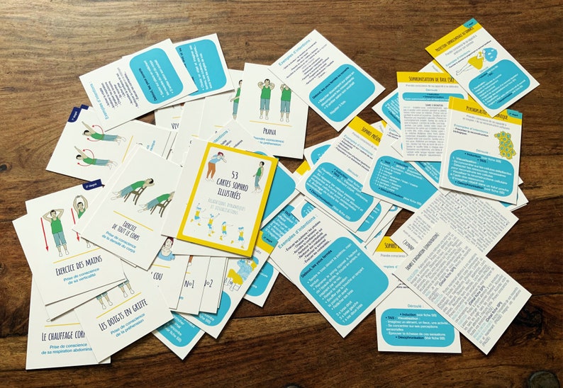 SOPHROLOGY printed: 54 EXERCISES and VISUALIZATION cards image 3