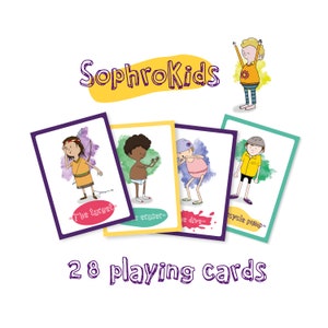 SOPHROKIDS: 28 game cards for CHILDREN to tame their emotions-SOPHROKIDS