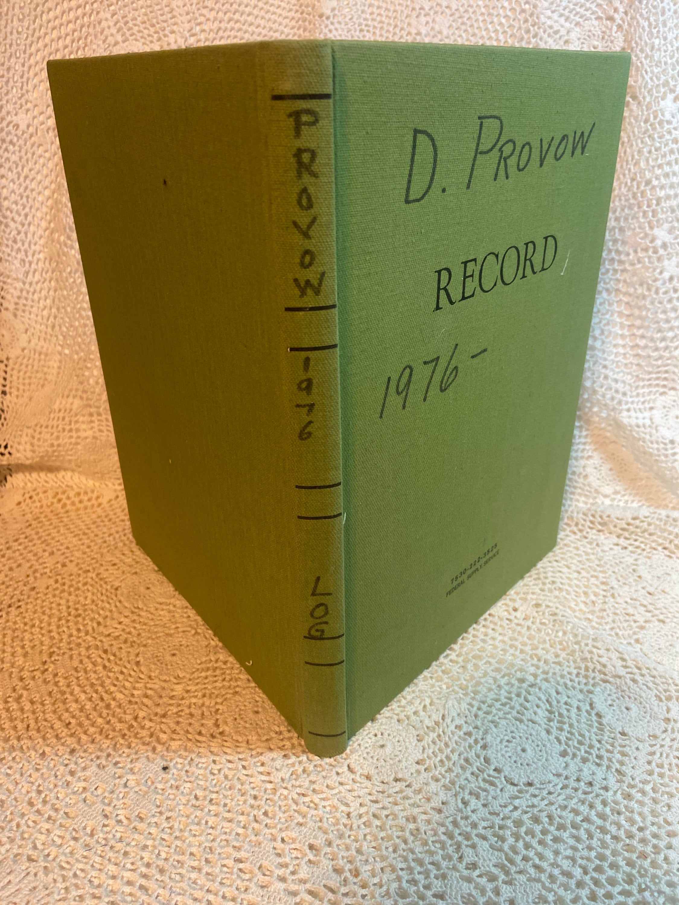 Vintage Record Book Green Cover Etsy