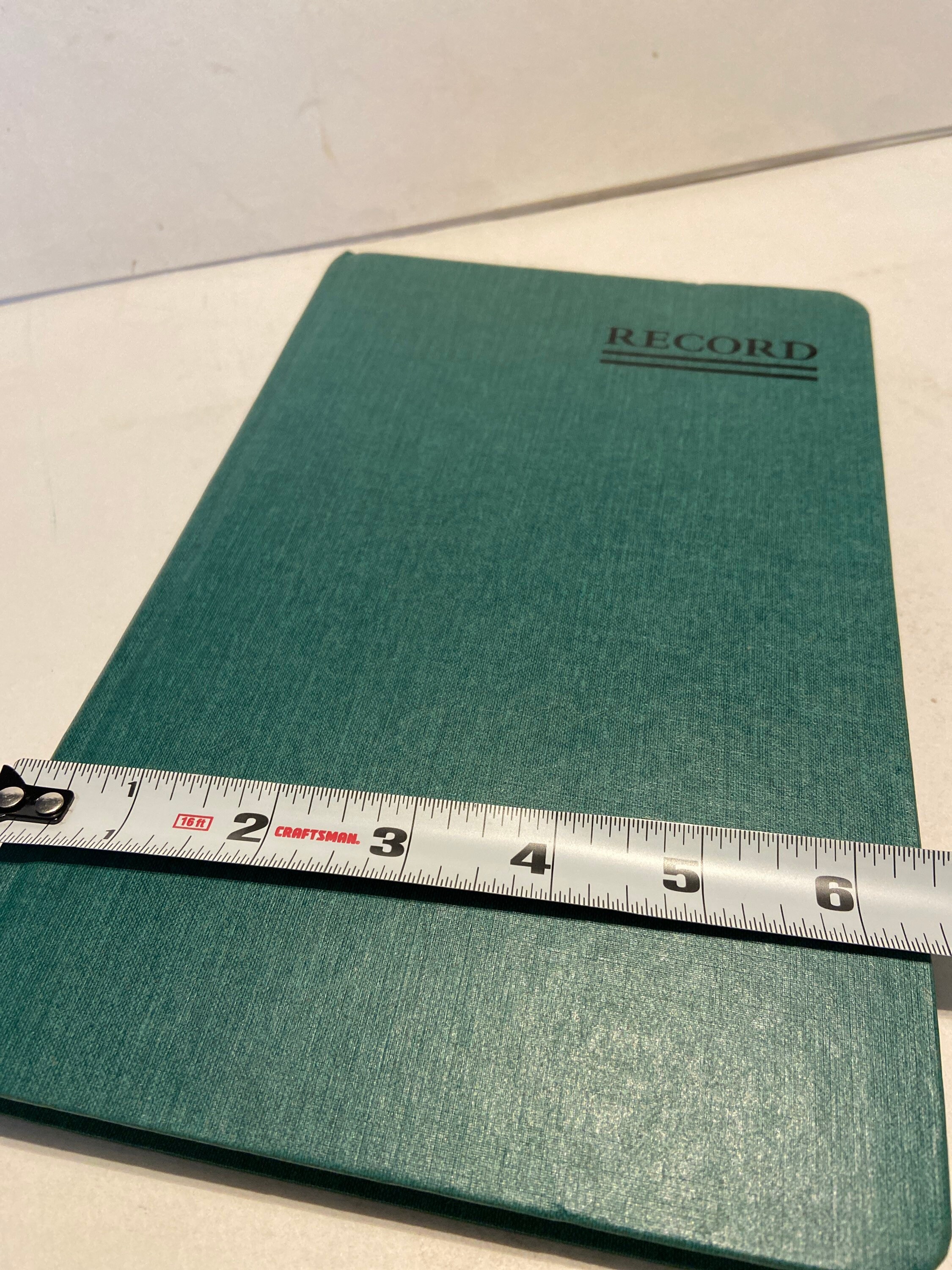 Vintage Record Book Green Cover Etsy