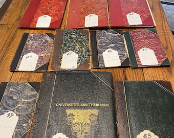 Antique book boards for journals