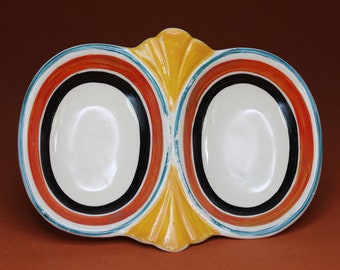 Vintage Susie Cooper Cup and Saucer: Dresden Sprays Art Deco Duo