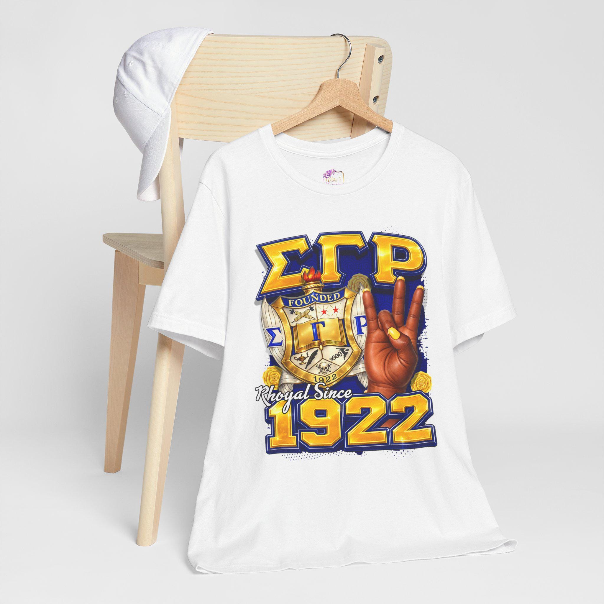 Sigma Gamma Rho I Royal Since 1922 | Greek Letters Hand Symbol Shirt - Etsy