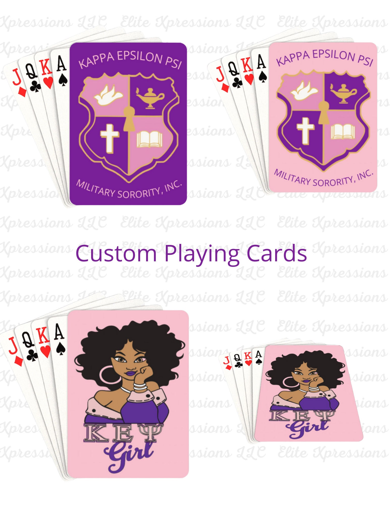 Keψ Kappa Epsilon Psi Military Sorority Playing Cards - Etsy Australia