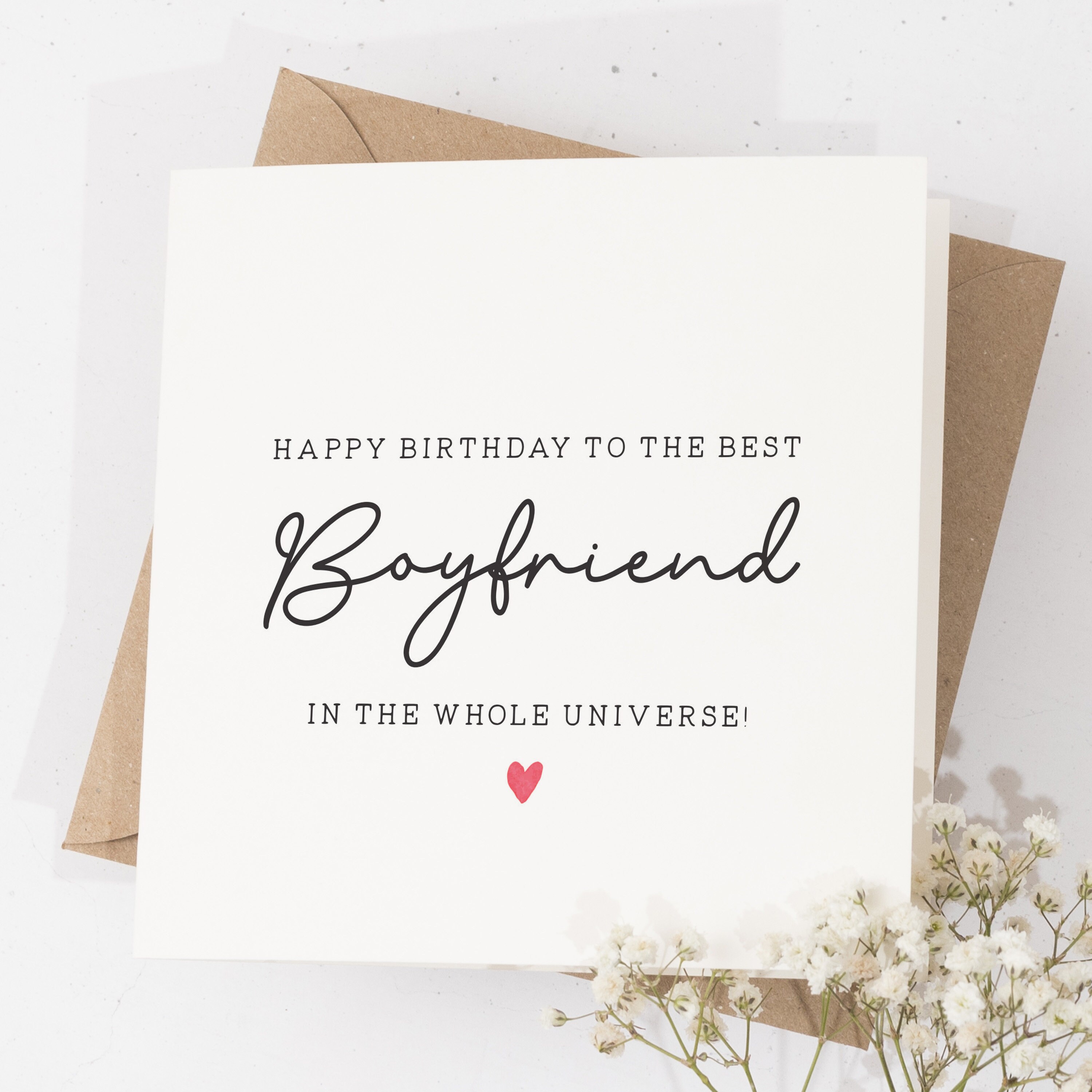 Best Boyfriend Card Birthday Card for Boyfriend Partner