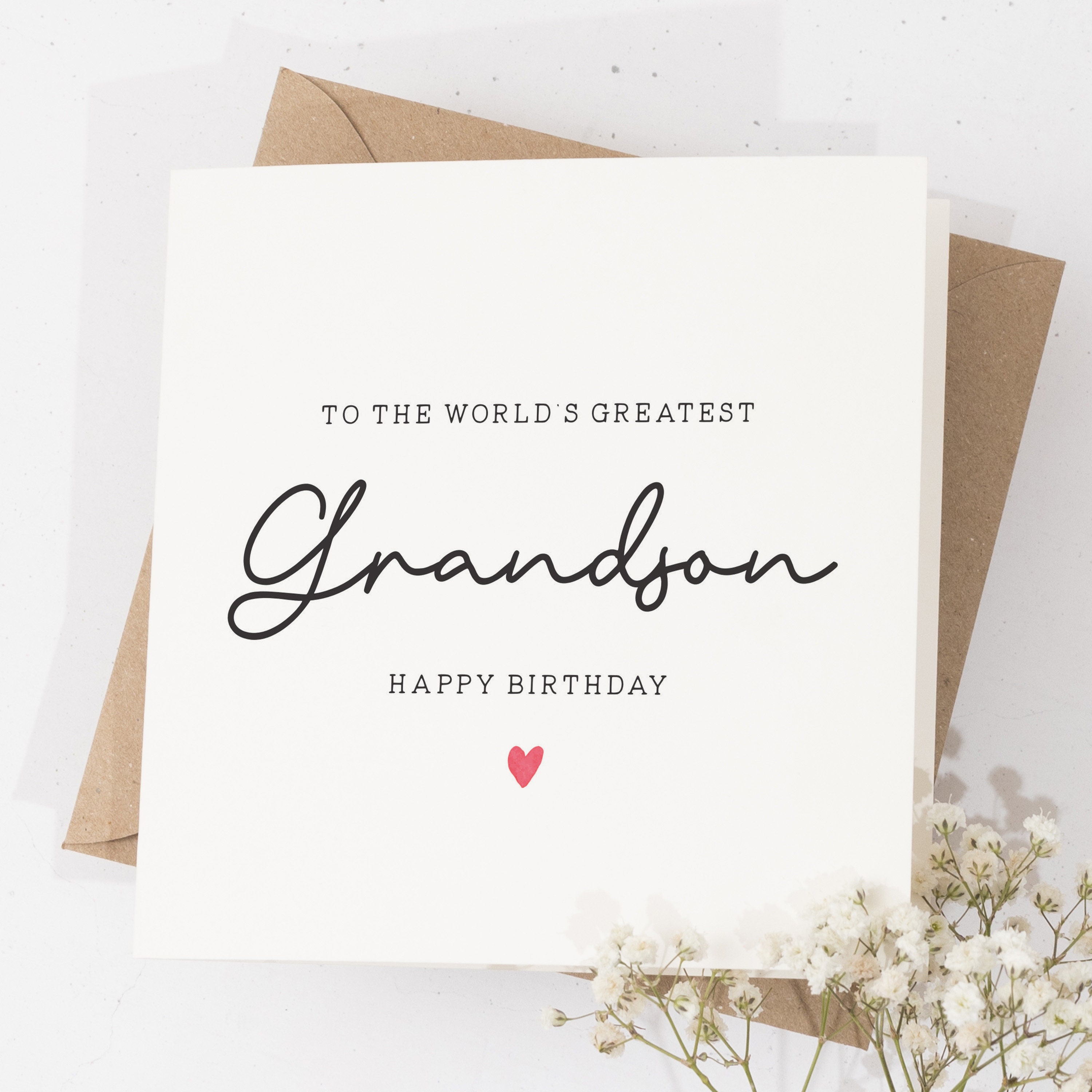 Birthday Card for Grandson, Birthday Gift to Grandson, World's Greatest  Grandson Birthday Card, Boy Birthday Gift, Birthday Boy, for Him - Etsy