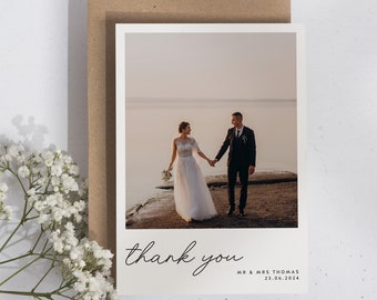 Wedding Thank You Cards, Thank You Cards Wedding, Wedding Thank You, Thank You Wedding Card, Wedding Card Postcard With Photo