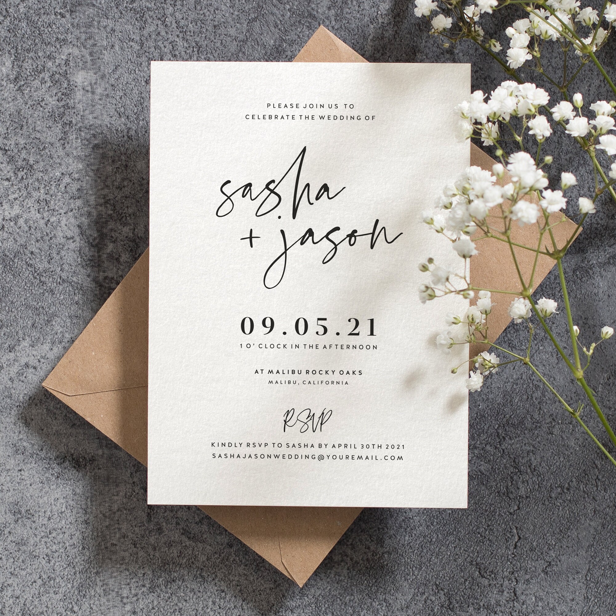 Simple Wedding Invitations