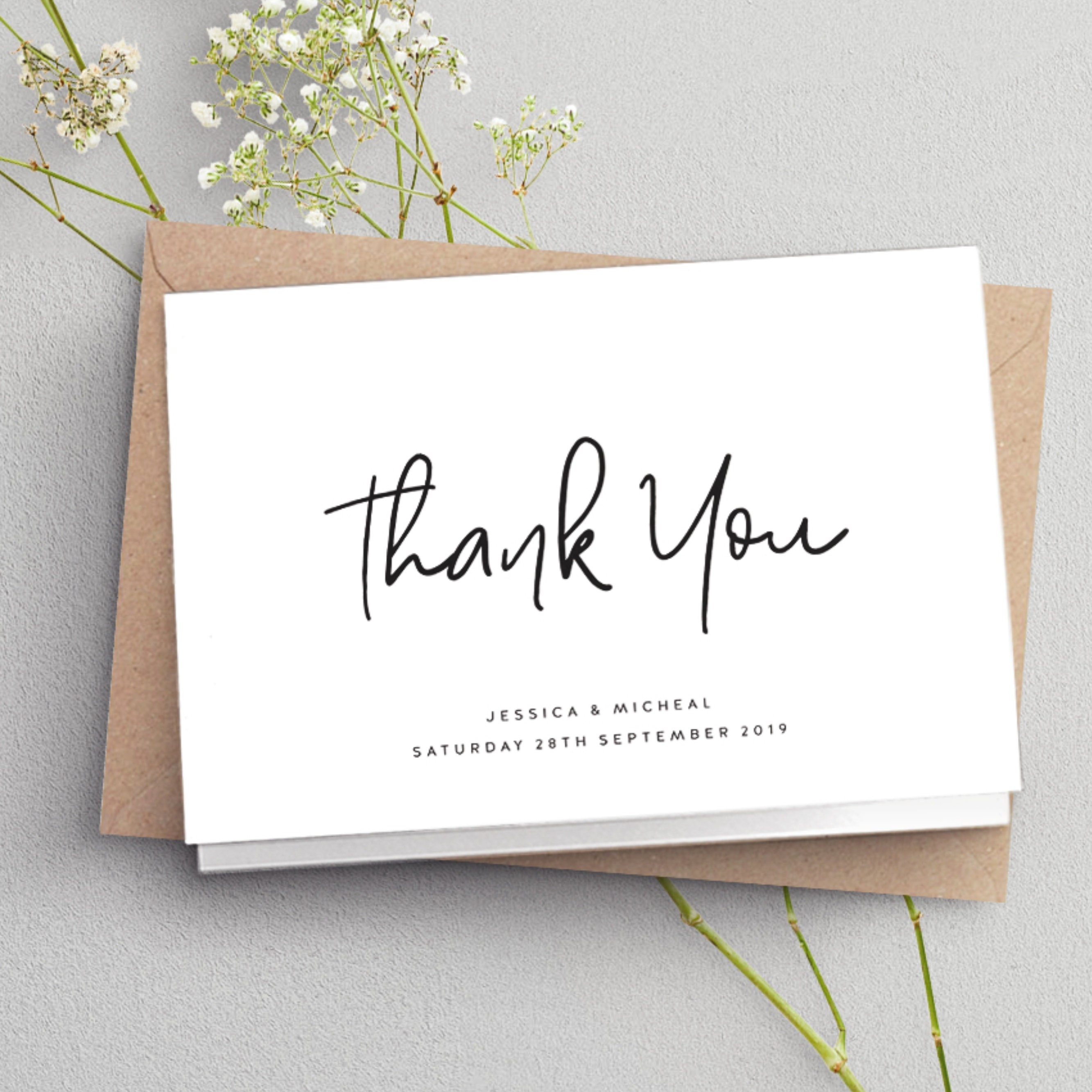 folded-thank-you-cards-wedding-thank-you-card-simple-folded-etsy