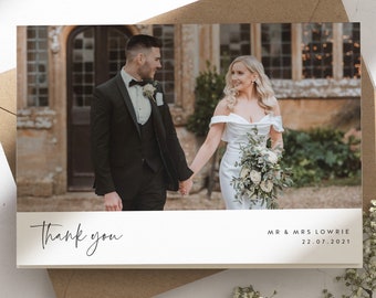 Hochzeitskarte mit Foto, Klappkarte Hochzeit, Dankeskarten, Dankeskarten Hochzeit, Hochzeitsdanke, Danke, Hochzeitskarte