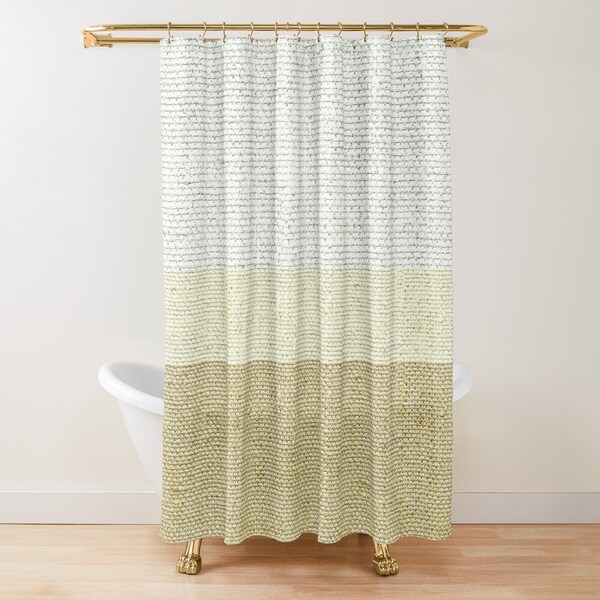 Burlap Shower Curtain Etsy