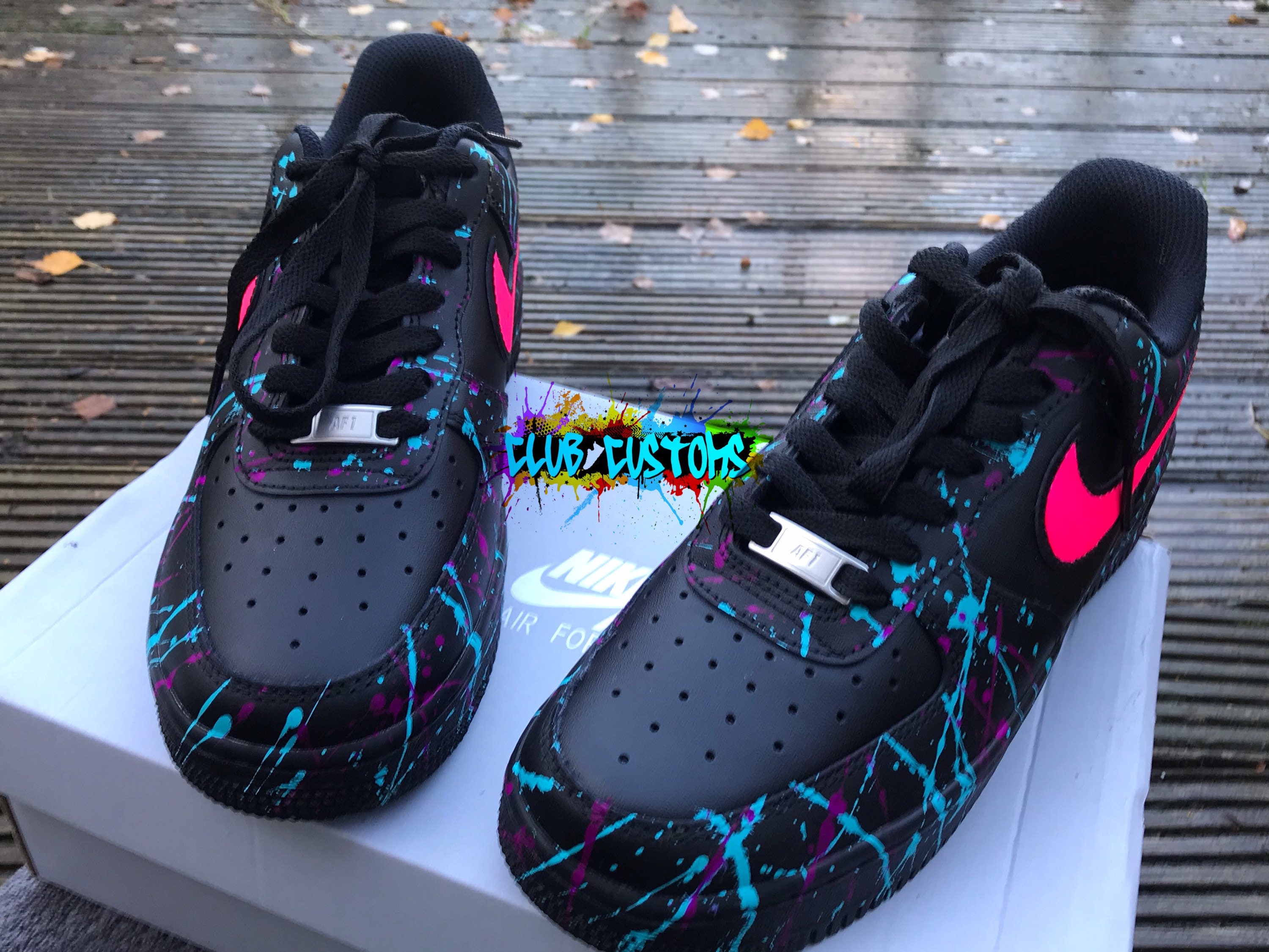 custom uv air force 1