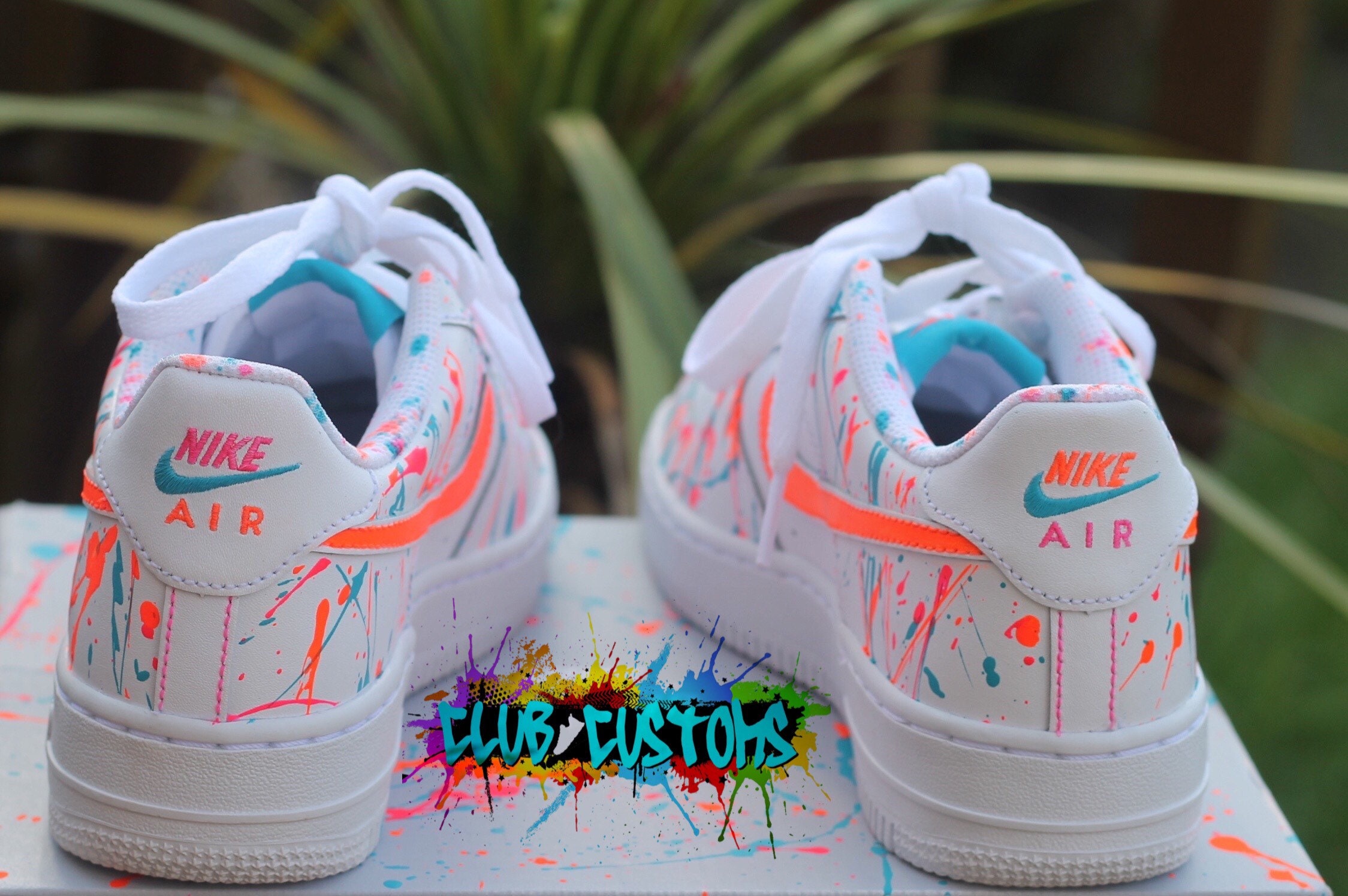 nike air force 1 neon orange