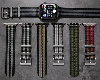 Apple Watch Bond Collection - No Time To Die, Spectre, Goldfinger, Watch Straps (Series 1, 2, 3, 4, 5, 6, 7, 8, SE 38/40/41mm 42/44/45mm)