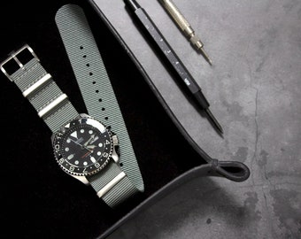 Correa tubular tradicional gris tormenta (20 mm y 22 mm)