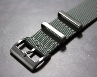 Correa tubular tradicional gris tormenta (20 mm y 22 mm) España