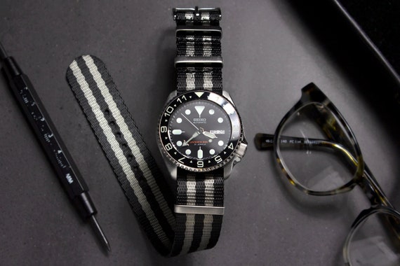 Bond Spectre Seatbelt NATO Watch Strap 