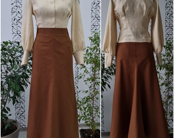 Edwardian victorian walking skirt