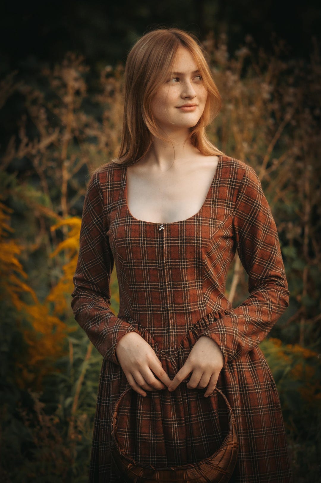 Belted Dress - Rusty Maze