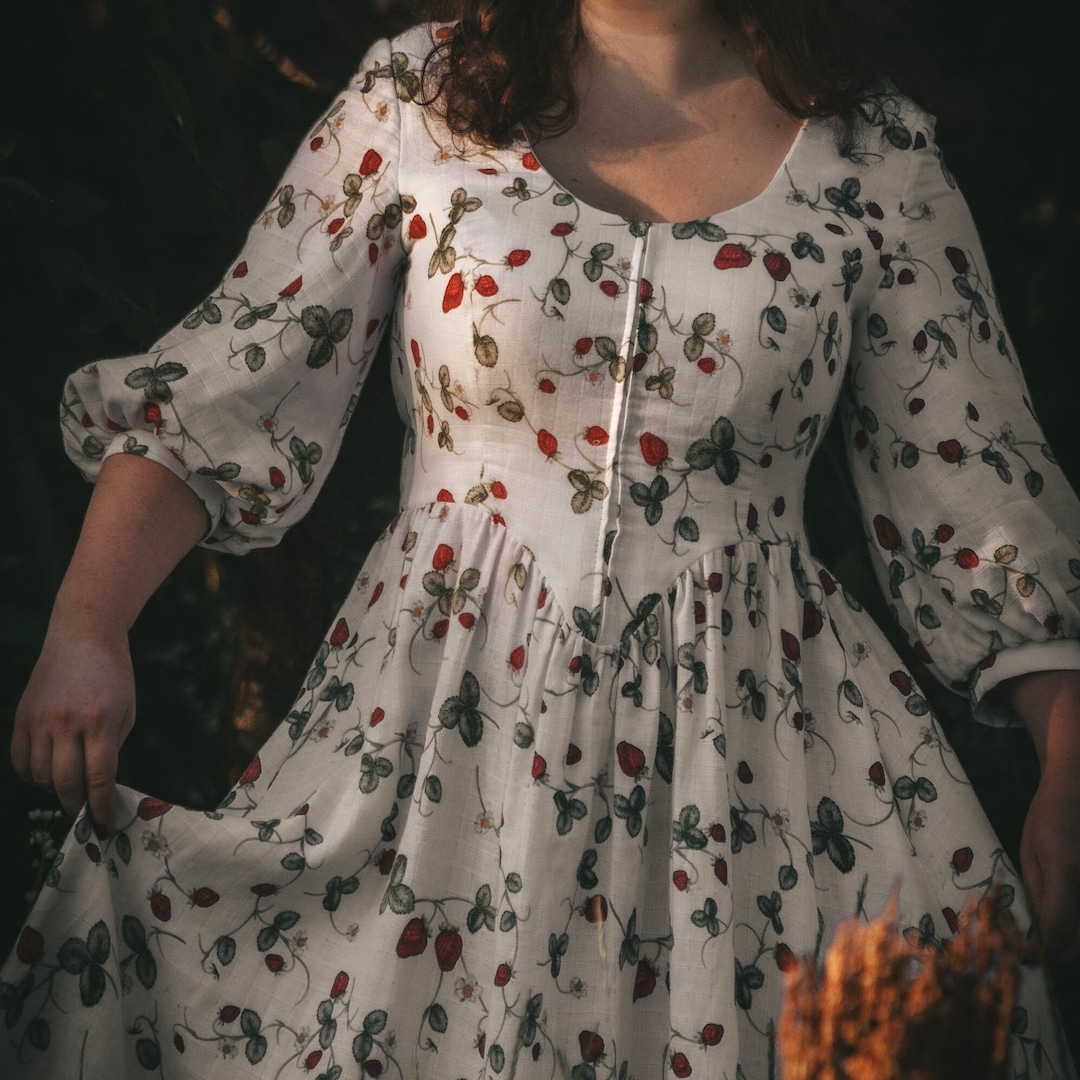 Berry Cute Organic Muslin Dress main image 1