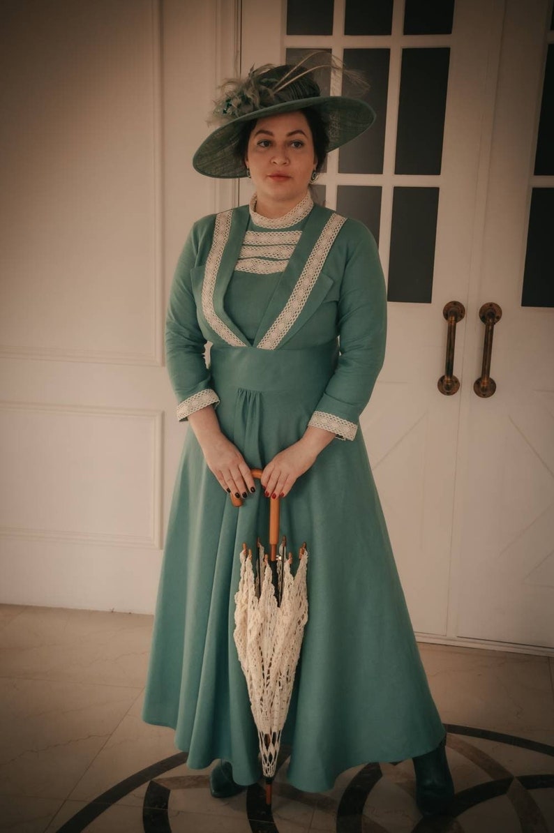 1900s Edwardian Dress, 1910s Dresses and Gowns     Edwardian Molly Brown