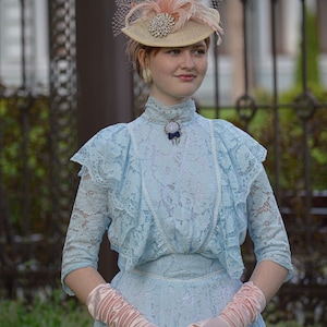 titanic tea party dress Nataya 40007 Victorian Sage Dress L / Green