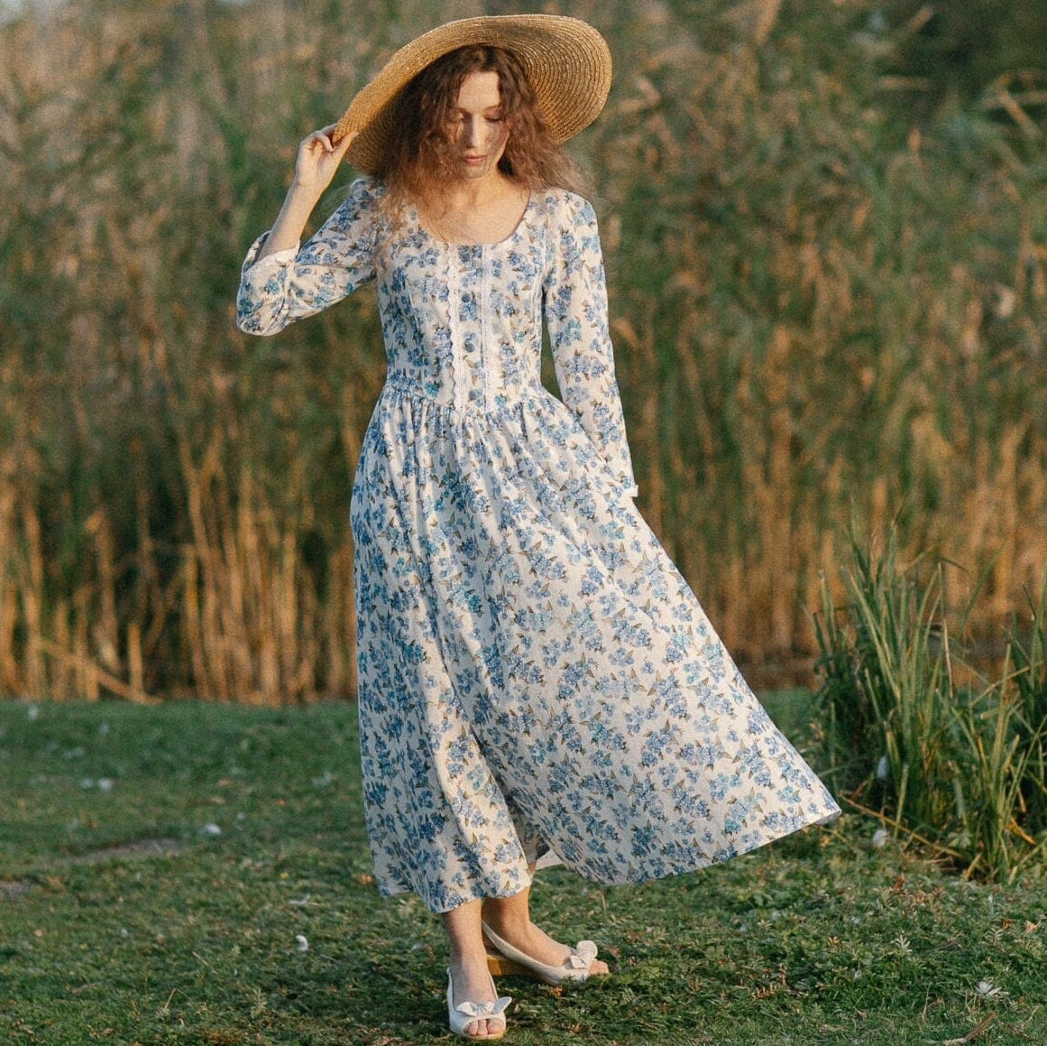 knee length dresses for ladies Forget-Me-Not II Midi Dress main image 1