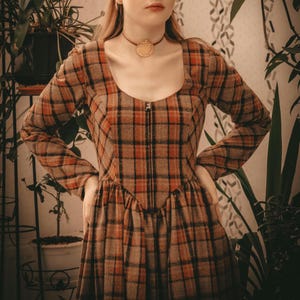 Outlander rust dress