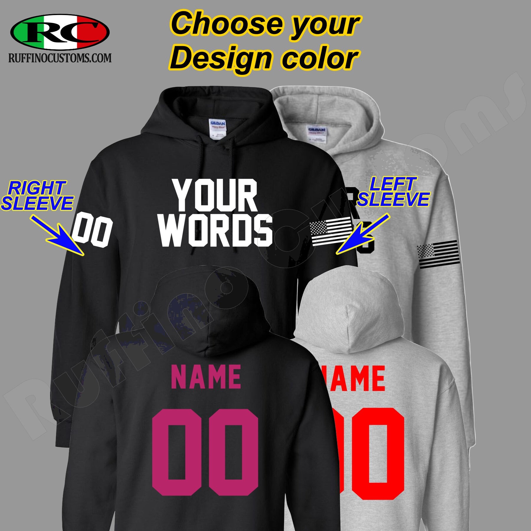 Custom Team Jersey Style Hoodie Jersey / Hockey / Football / - Etsy Canada