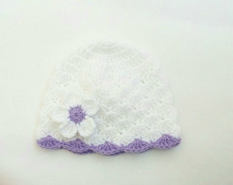 Crochet Pattern, Crochet Baby Hat Pattern, Newborn Girl Hat, Baby Hat Crochet Pattern, Easy Hat Pattern, Crochet Hat Pattern, Crochet Baby