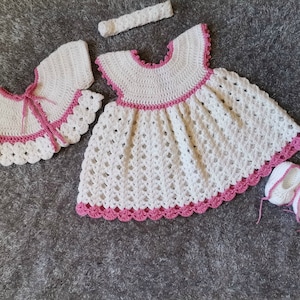 Crochet Baby Dress SET Crochet Baby Dress Pattern Crochet - Etsy