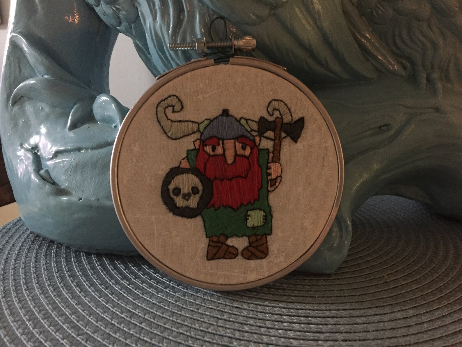 Handmade Viking Embroidery Hoop Etsy