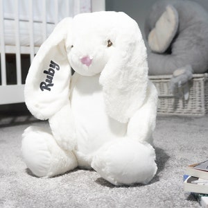 My First Large Personalised Bunny Rabbit, Babies Cute Cuddly Toy Gift