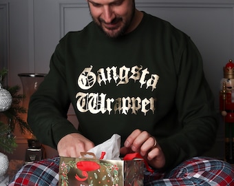 Gangsta Wrapper Christmas Jumper Sweatshirt Ideal For Winter Festivities