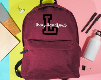 Mochila personalizada para el regreso a clases, mochila, bolso simple e inteligente para el nuevo trimestre