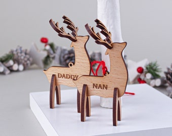 Personalised Reindeer Christmas Tree Decoration Home Décor