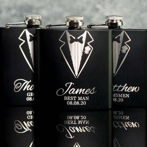 Personalised Groomsmen Gift Keyring Wedding Thank You Gift Best - Foto 3