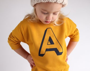 The Big Letter Sweater Personalise Your Sweatshirt | Great Fashion Garment For Children | Christmas Gift Idea For Kids | Childrens Clothing