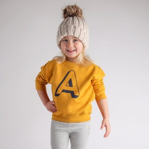 El suéter con letras grandes personaliza tu sudadera / Gran prenda de moda para niños / Idea de regalo de Navidad para niños / Ropa para niños