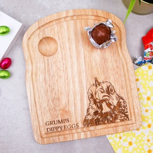Funny Grumps Dippy Egg Easter Board gepersonaliseerd cadeau-idee, omdat knorrige mensen ook van Dippy Eggs houden :)