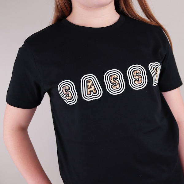 Sassy Slogan Leopard Style Print T-Shirt For Kids Fashion Top For The Summer Season