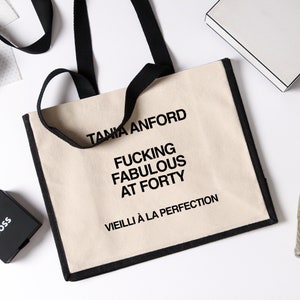Personalisierte Geburtstagsgeschenktüten für besondere Anlässe 30, 40, 50 F ** King Fabulous Surprise Tote Bag
