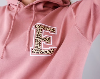leopard print hoodie womens