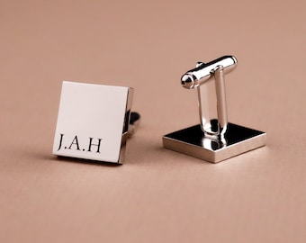 Best Men Gift Idea Personalised Engraved Cufflinks for The Groom Father of the Bride/Groom Groomsmen and Usher.