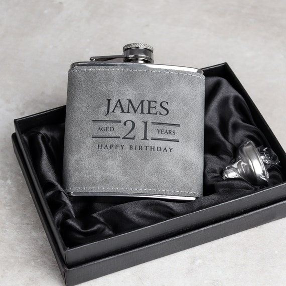 6oz 21 Leather Flask 6oz 21 Leather Flask