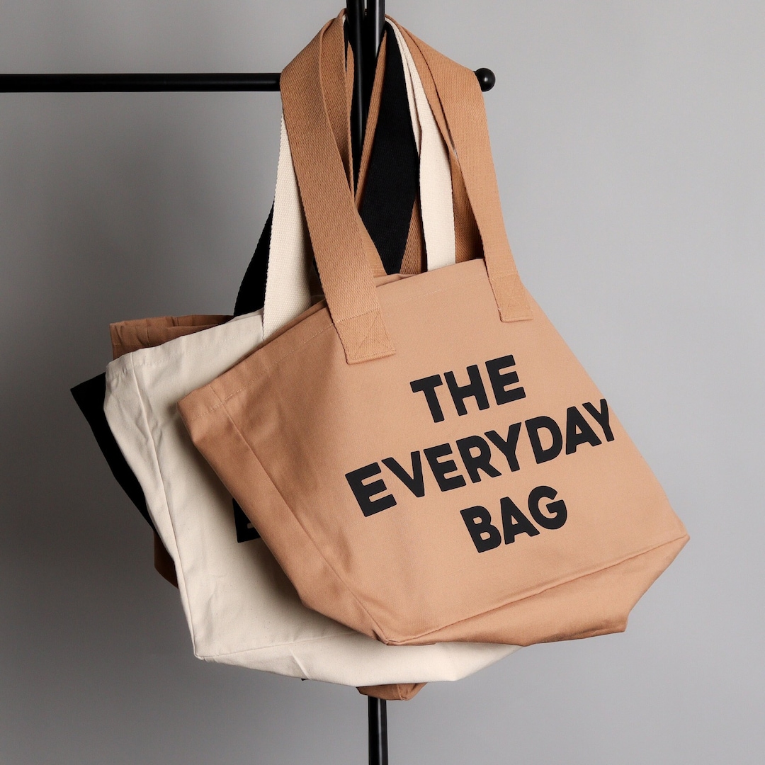 20-60代からのファッション通販  The Everyday Bag Oversized Canvas Shopping Bag Tote Eco バッグ